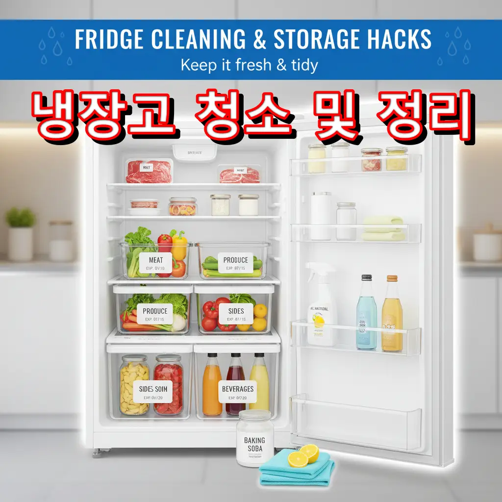 냉장고 청소와 음식 보관 꿀팁: 냉장고 정리