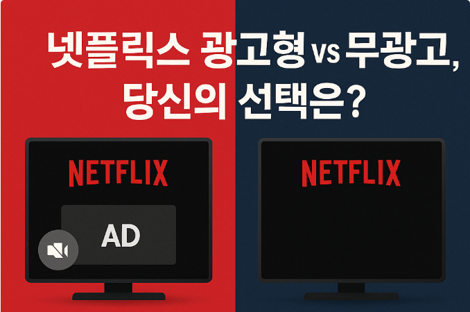 넷플릭스 광고형 요금제 vs 무광고 요금제, 차이점 완벽 정리 (2025년 최신) 넷플릭스 광고형 요금제 vs 무광고 요금제, 차이점 완벽 정리 (2025년 최신)