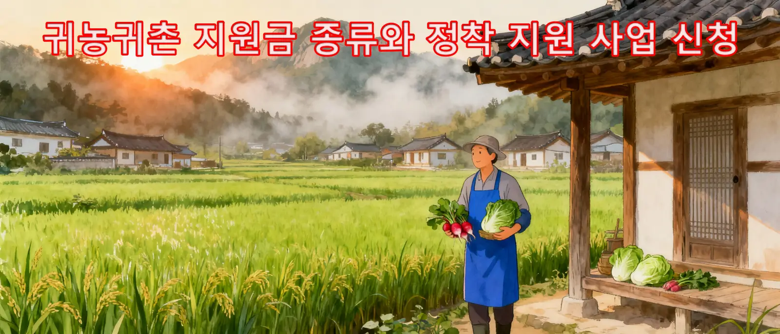 귀농귀촌 지원금 종류와 정착 지원 사업 신청