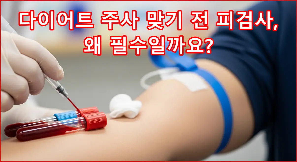 다이어트 주사 맞기 전 피검사, 왜 필수일까요? 건강한 다이어트를 위한 첫걸음! 다이어트 주사 맞기 전 피검사, 왜 필수일까요? 건강한 다이어트를 위한 첫걸음!