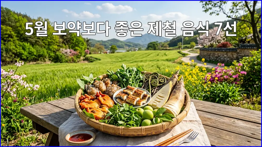 5월 보약보다 좋은 제철 음식 7가지: 지금 안 먹으면 후회하는 제철 채소와 수산물 5월 보약보다 좋은 제철 음식 7가지: 지금 안 먹으면 후회하는 제철 채소와 수산물