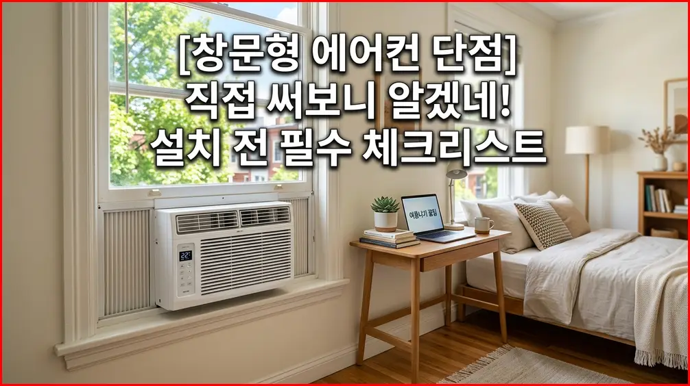 창문형 에어컨을 직접 써보니 알겠네! 설치 전 필수 체크리스트 창문형 에어컨을 직접 써보니 알겠네! 설치 전 필수 체크리스트