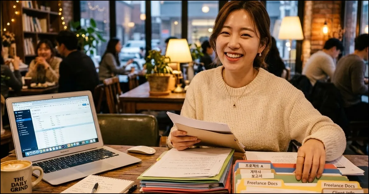 청년지원금 10분 신청 방법,2026년 청년지원금 쉽고 빠르게 받는 핵심 가이드 3 노트북으로 지원서류를 검토하는 한국인 여성