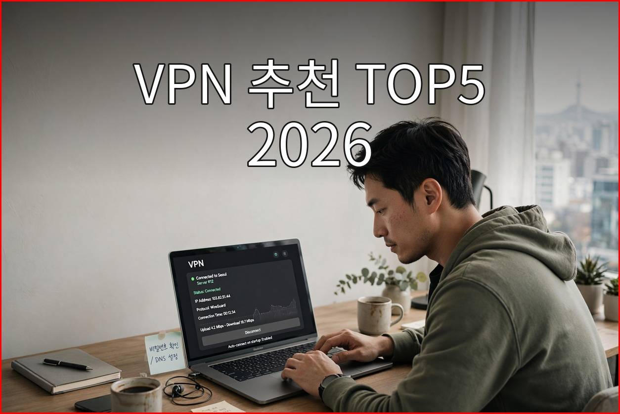 VPN 추천 TOP5 2026 VPN 추천 TOP5 2026
