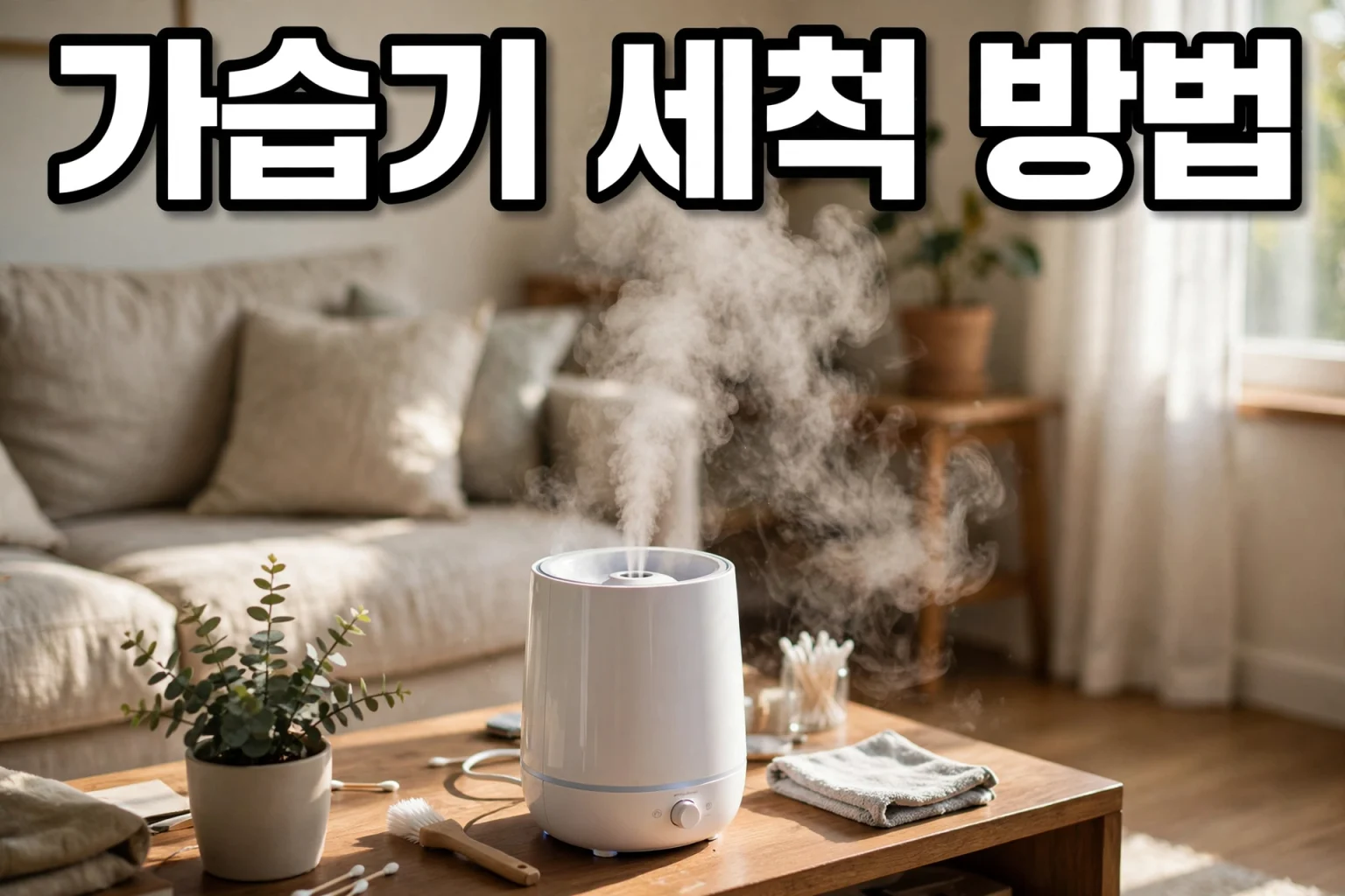 가습기 세척 방법 5단계, 물때 제거 완벽 가이드 1 가습기 세척 방법 썸네일, 주방의 초음파 가습기