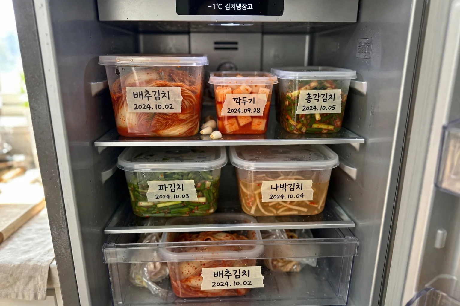 김치냉장고 온도 설정법, 김치별 강약중 완벽 정리 3 김치냉장고 본문2 김치통