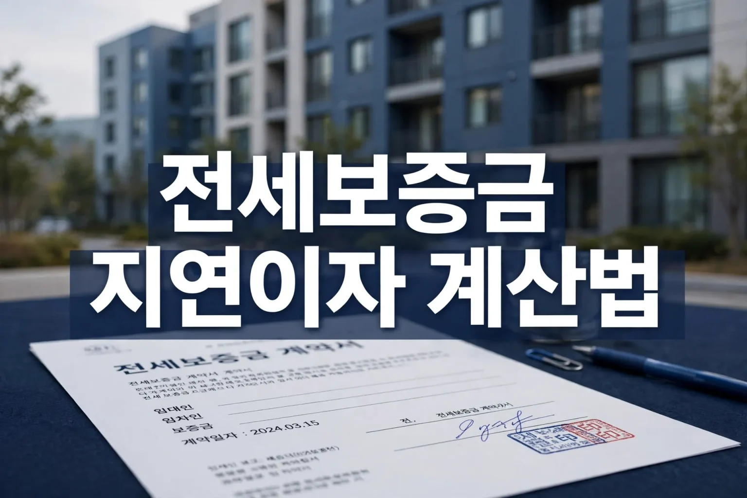 전세보증금 지연이자 계산법, 연 5%부터 12%까지 구간별 정리 1 전세보증금 지연이자 계산법